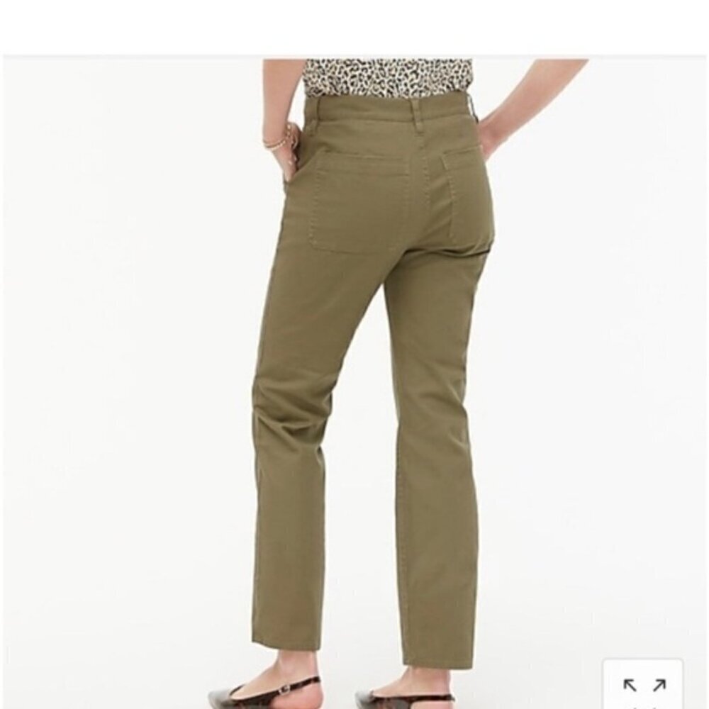 J Crew women’s factory army green stretch utility pant size 31 NEW NWT - Picture 3 of 14